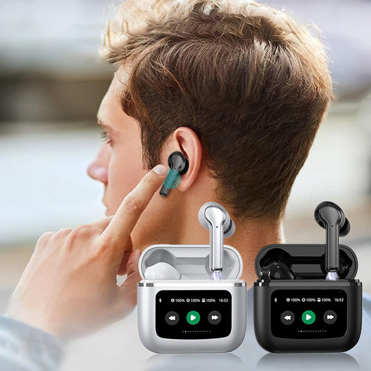 💥Nouveauté 2024🎧 Écouteurs Bluetooth antibruit avec écran tactile intelligent
