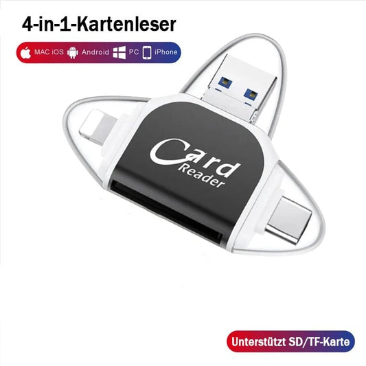 Multi-Port 4 in1 Universal SD TF Card Reader